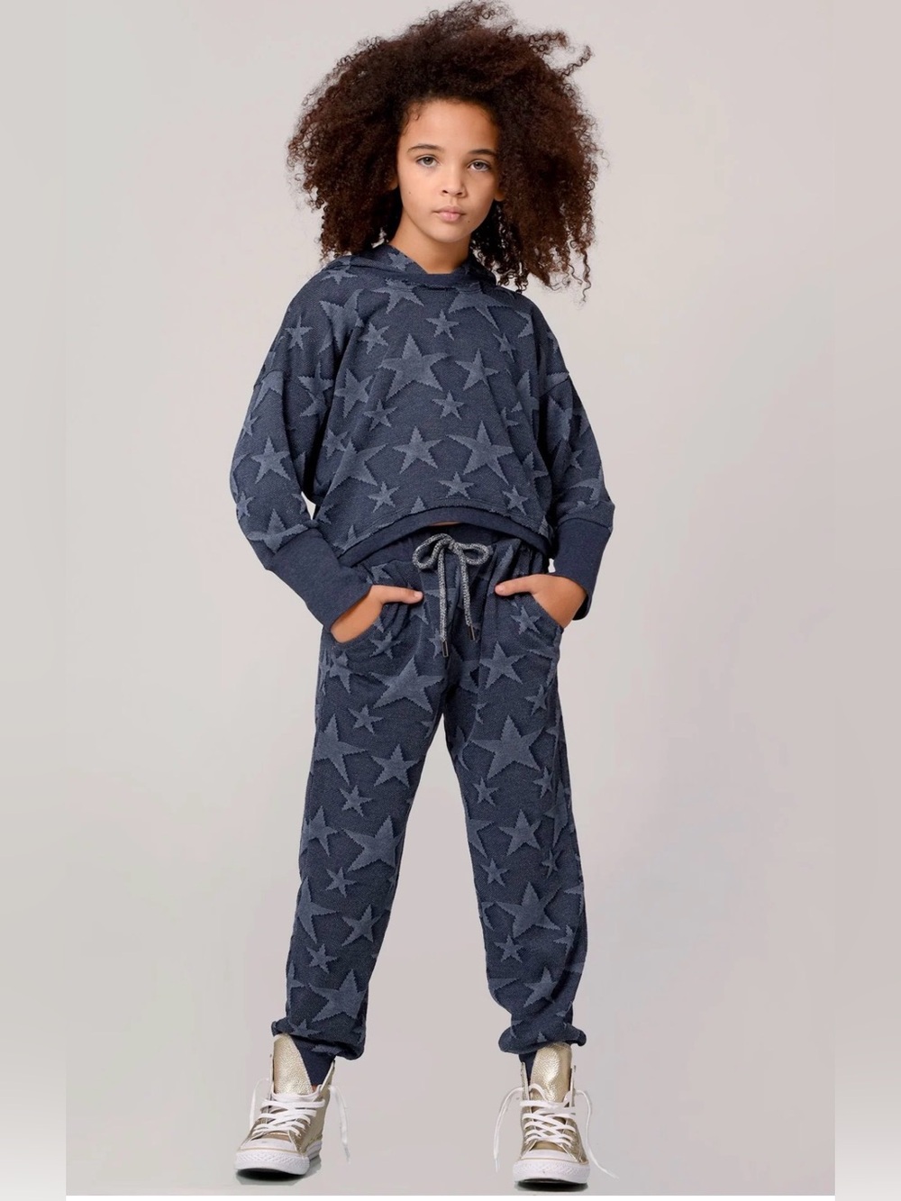 HANNAH BANANA All Over Star Knit Joggers- 8